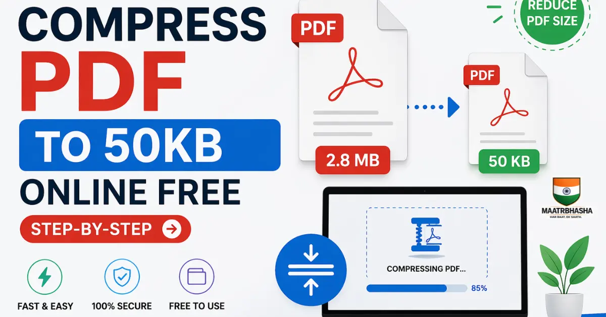 Compress pdf to 50kb online free